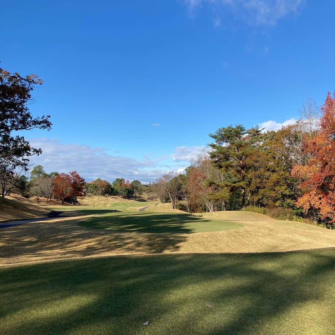 大江香織さんのインスタグラム写真 - (大江香織Instagram)「🍒﻿ ﻿ 紅葉が綺麗でした。﻿ 朝は暖かかったけど、午後は陽が落ちるのが早くて寒かった。もうすぐ冬だね。﻿ ﻿ ﻿ #ゴルフ　﻿ #女子プロゴルファー﻿ #ゴルフ女子 ﻿ #ゴルフスイング﻿ #ゴルフスイング動画 ﻿ ﻿」11月23日 18時11分 - _kaori.ohe_