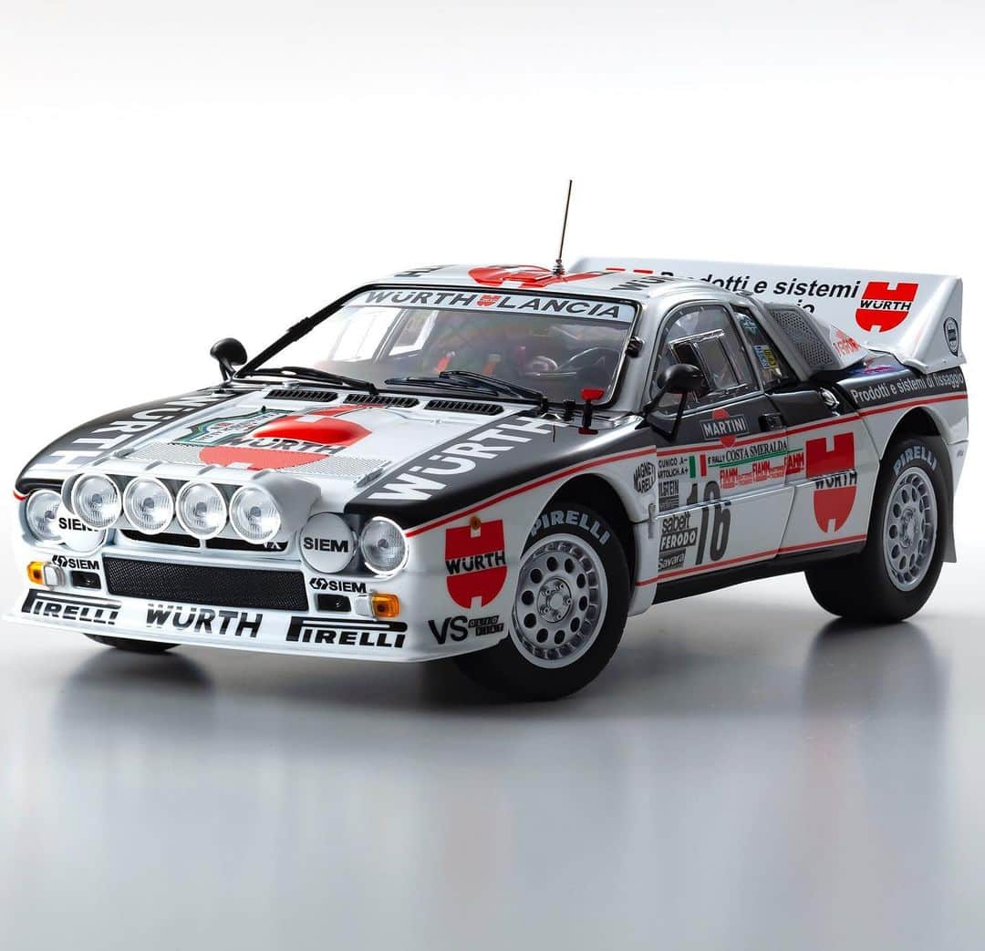 kyosho_official_minicar toysさんのインスタグラム写真 - (kyosho_official_minicar toysInstagram)「.  1/18scale Lancia Rally 037 1983 Costa Smeralda # 16 (clear coat finish) [No.KS08306C]  #kyosho #lancia #delta #lanciadelta #lanciarally #lanciaracing #retromobile #classiccar #carsofinstagram #martiniracing #wrc #vintagecar #rallycar #italy #ilovelancia #rallylegend #evolution #motorsport #lanciamartini #deltone #deltaintegrale #automotivephotography #ランチア #ラリー  www.kyosho.com」11月23日 18時16分 - kyosho_official_minicar_toys