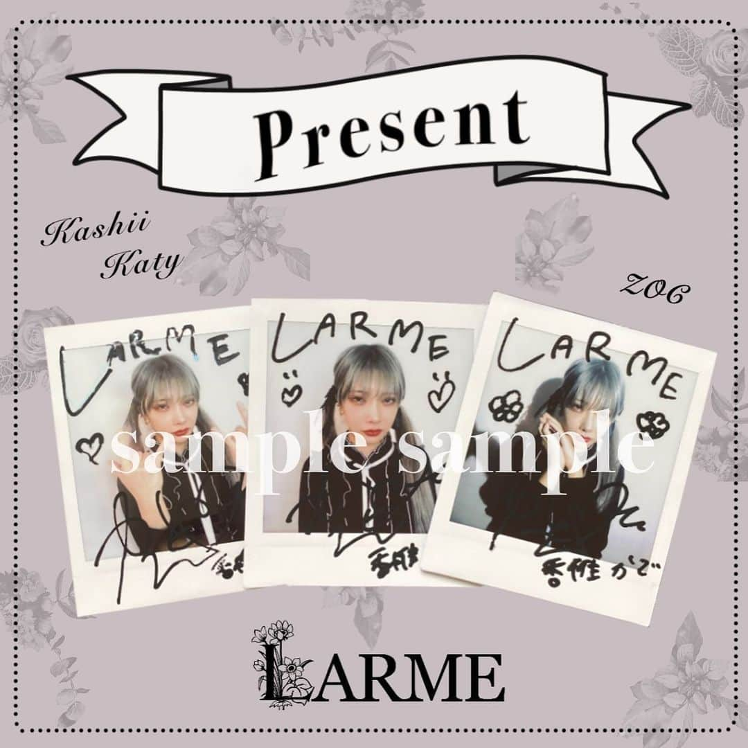 LARMEさんのインスタグラム写真 - (LARMEInstagram)「​＼🎀 𝐩𝐫𝐞𝐬𝐞𝐧𝐭 𝐜𝐚𝐦𝐩𝐚𝐢𝐠𝐧 📷ˎˊ˗／﻿﻿﻿﻿﻿﻿﻿ ﻿﻿﻿﻿﻿﻿﻿ LARME 046オフショット♡﻿﻿﻿﻿﻿﻿﻿ 《香椎かてぃちゃん(ZOC)》の﻿﻿﻿﻿﻿﻿﻿ サイン入りチェキを﻿﻿﻿﻿ 3名様にプレゼント🎁 ⸝⋆﻿﻿﻿﻿﻿﻿﻿ ﻿﻿﻿﻿﻿﻿﻿ ▽ 詳細はこちらをcheck▽﻿﻿﻿﻿﻿﻿﻿ ﻿﻿﻿﻿﻿﻿﻿ 🎟応募方法﻿﻿﻿﻿﻿﻿﻿ 本投稿1枚目の画像を﻿﻿﻿﻿﻿﻿﻿ ご自身のアカウントに﻿﻿﻿﻿﻿﻿﻿ 《リポスト》or《投稿》﻿﻿﻿﻿﻿﻿﻿ ﻿﻿﻿﻿﻿﻿﻿ 🕰期間﻿﻿﻿﻿﻿﻿﻿ 11/23(月)〜11/30(月)23:59まで﻿﻿﻿﻿﻿﻿﻿ ﻿﻿﻿﻿﻿﻿﻿ ＿＿＿＿＿＿＿＿＿＿＿＿＿＿﻿﻿﻿﻿﻿﻿﻿ ﻿﻿﻿﻿﻿﻿﻿ 【✉️当選者へのご連絡】﻿﻿﻿﻿﻿﻿﻿ @larmemagazine より﻿﻿﻿﻿﻿﻿﻿ ダイレクトメッセージにて﻿﻿﻿﻿﻿﻿﻿ ご連絡をいたします。﻿﻿﻿﻿﻿﻿﻿ 当選連絡をしてから７日以内に﻿﻿﻿﻿﻿﻿﻿ 連絡が取れない場合は、無効と﻿﻿﻿﻿﻿﻿﻿ なる場合がございますので﻿﻿﻿﻿﻿﻿﻿ 予めご了承ください。﻿﻿﻿﻿﻿﻿﻿ ﻿ ﻿﻿﻿﻿﻿ ・当選者の方には1週間以内に﻿ DMにてご連絡いたします。﻿ ・当選に関するお問い合わせに﻿ 関しましてはお答え致しかねます﻿ ので予めご了承くださいませ。﻿ ﻿ ﻿﻿﻿﻿﻿﻿﻿ 【⚠︎注意事項】﻿﻿﻿﻿﻿﻿﻿ ・抽選対象は公開アカウントのみとなります。﻿﻿﻿﻿﻿﻿﻿ ・投稿の際 @larmemagazine を画像に﻿﻿﻿﻿﻿﻿ タグ付けして下さい。﻿﻿﻿﻿﻿﻿ ﻿ ＿＿＿＿＿＿＿＿＿＿＿＿＿＿﻿﻿﻿﻿﻿﻿﻿ ﻿﻿﻿﻿﻿﻿﻿ みなさまのご参加お待ちしております♡﻿﻿﻿﻿﻿﻿ ﻿﻿﻿﻿﻿﻿﻿ #LARME #larmemagazine #larmemodel #model #models #fashionmagazine #fashion #girl #girly  #girlyfashion #make #offshot #ラルム #雑誌 #ファッション絵本 #ガーリー #ガーリーコーデ #LARMEモデル #モデル #プレゼントキャンペーン #プレキャン #プレゼントキャンペーン実施中 #サイン入りチェキ #チェキ #サイン #サイン入り #香椎かてぃ #ZOC」11月23日 20時09分 - larmemagazine