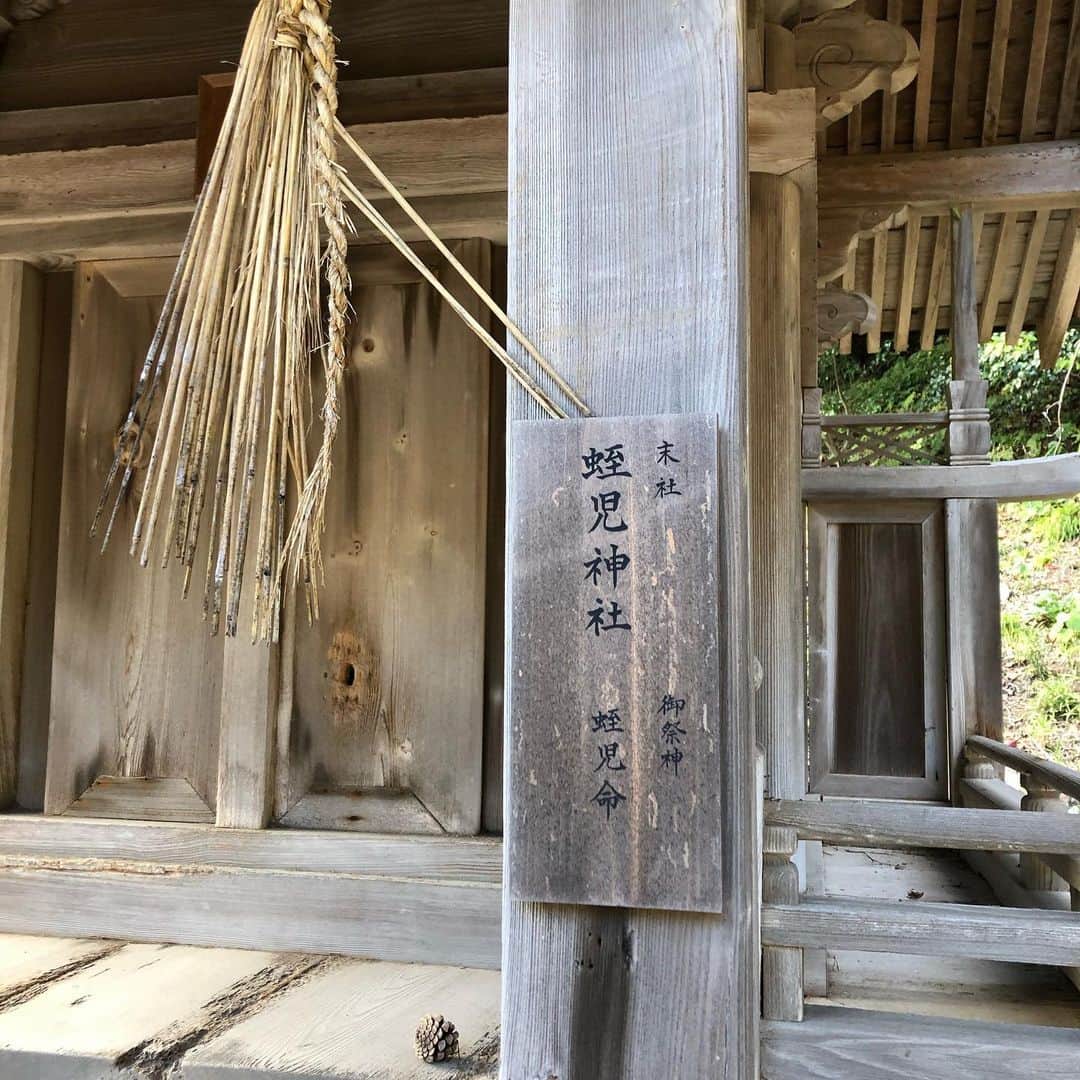 いとうせいこうのインスタグラム：「今日は朝から古代出雲歴史博物館（日本書紀展。低い位置に小さな虹）→稲佐海岸→手錢記念館（お抹茶などいただく）→日御崎神社（蛭児の社）→道路の向こうに巨大な虹→蟹食べ放題。ものすごく充実した一日（with安田登一座）でした。」