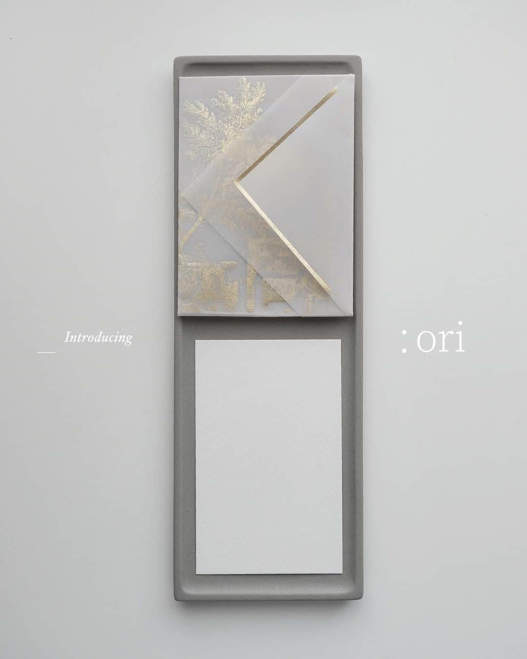 のインスタグラム：「Introducing the latest addition to our shop!  ORI  Inspired by the art of Origata - a Japanese traditional method of gift wrapping, Ori is a stationary set that persuades an act of giving through its intentional design. The set is created to be small packets of thoughtfulness : fill it with some tea bags, or insert a handful of hiba wood chips and turn it into a scent pocket. Use this to contain none other than your limitless creativity for keeping in touch with your nearest and dearest. Write down your heartfelt message on the card that comes with each envelope. 1 box of set consists of 10 folded envelopes and 10 blank cards.  — Available now from our online shop — #stationery #truffypi #stationeryset #wrapping #bespokestatioenry #paperlover #giftideas #calligraphy #calligraphypaper #veronicahalim」
