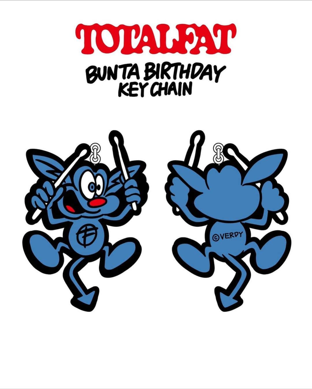 Bunta さんのインスタグラム写真 - (Bunta Instagram)「今年も誕生日Tシャツ発売するぜ🔥  【TOTALFAT】Bunta生誕記念Tシャツ「ブンT2020」 デザイン公開！ これまでにTOTALFATのグッズも多数手がけたVK DESIGN WORKSのVERDY氏によるデザイン🔥 このあと11/24（火）0時〜UKFC通販にて数量限定販売スタート！  Tシャツ S/M/L/XL/XXL　¥3,800（税抜）  キーホルダー ¥1,600（税抜）  #totalfat #vkdesignworks」11月23日 21時32分 - buntatf