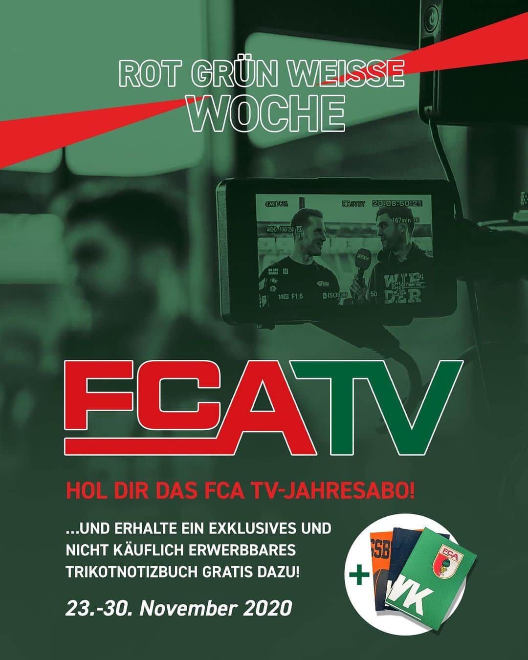FCアウクスブルクさんのインスタグラム写真 - (FCアウクスブルクInstagram)「Ob Fanartikel, FCA TV oder Mitgliedschaft: In der ROT-GRÜN-WEISSEN WOCHE könnt ihr das Sparen lernen! 🤑 (Link in der Story) #FCA FCA1907 #fcaugsburg #BlackFriday」11月23日 21時55分 - fcaugsburg1907