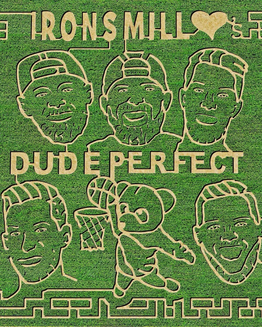 Dude Perfectのインスタグラム：「WE HAVE OUR OWN CORN MAZE! 🤯 Hit the link in our bio to see who made it out (and more importantly, who *didn’t* 😂)  Huge thanks to @nerf for sponsoring this video! #ad」