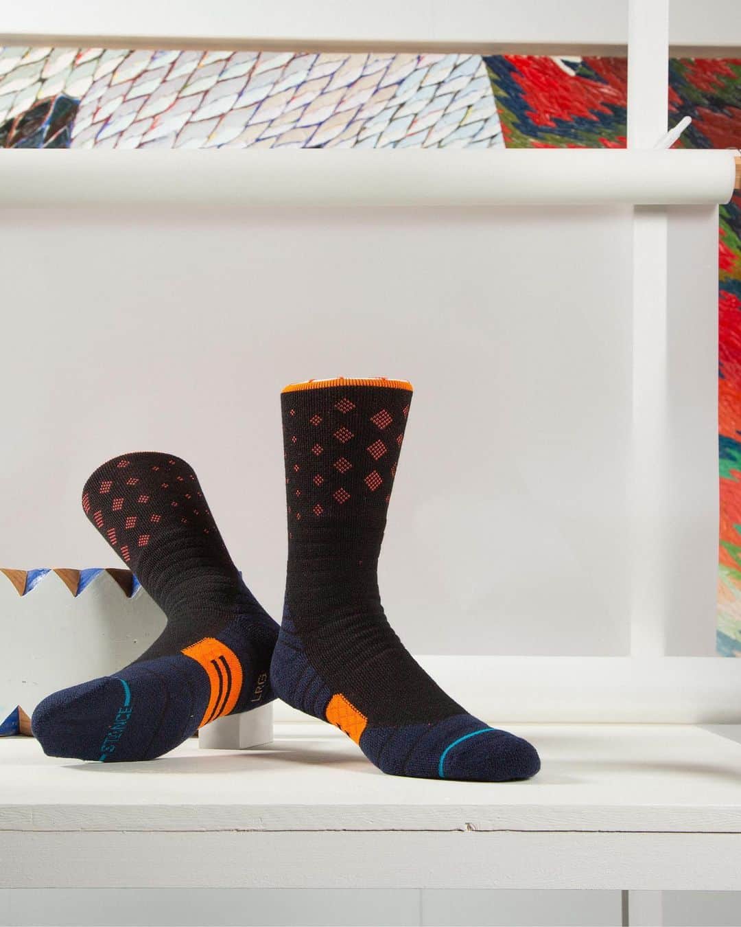 Stanceのインスタグラム：「Considered compensation 🎨... Shop our NEW Ishi Glinsky, @1451 artist collection, featuring the newly added “Ledger” snow style. Available now on Stance.com.」