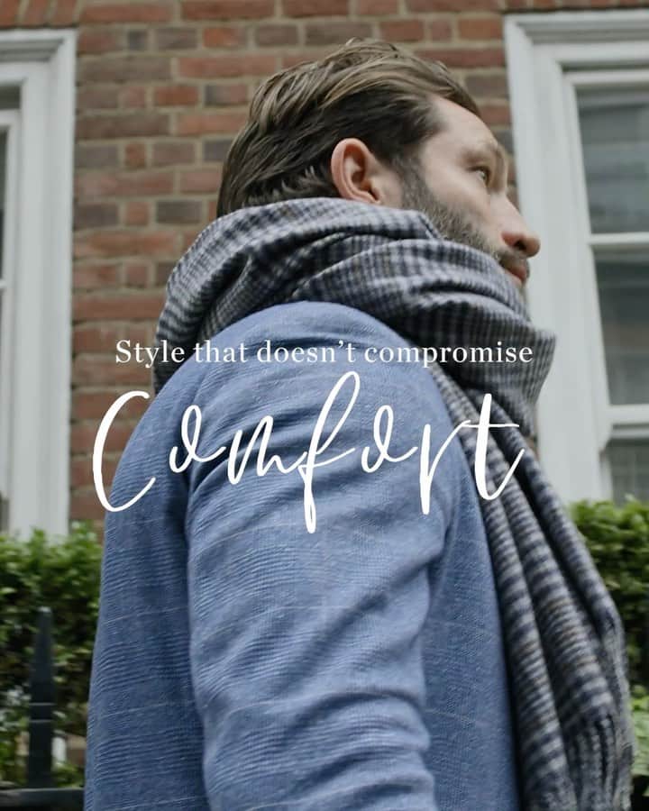 ハケットのインスタグラム：「Some men know that the colder seasons are just an excuse to wear the finest layers. #STAYHackett」
