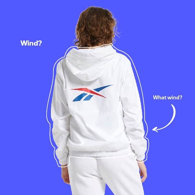 Reebok classicのインスタグラム：「Give yourself an added layer of protection from the elements in our women's Classics Vector Windbreaker this season.」