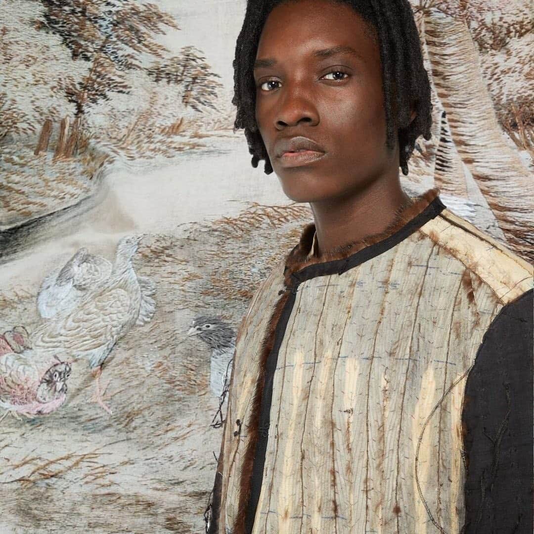 のインスタグラム：「BY WALID Start the week with this jacket collection made with ancient embroidered textiles. Available online and for pick up at Leclaireur, 40 rue de Sévigné.  #Leclaireur #conceptstore #menswear #bywalid #bywalidlondon #luxuryofzerowaste」