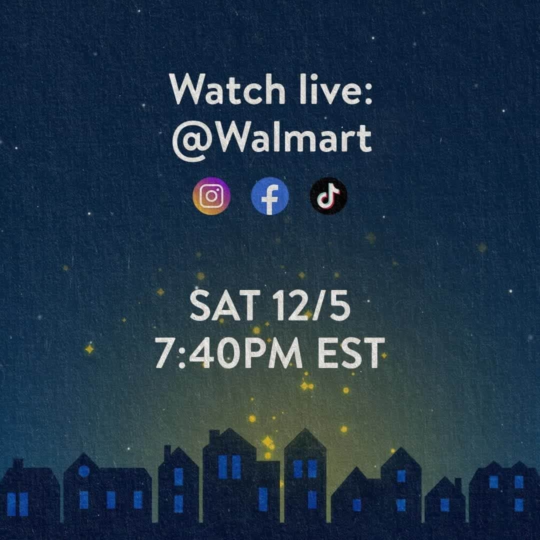 Wal-Mart Stores, Incのインスタグラム：「Tune in Saturday, Dec. 5 at 7:40 PM ET to see your favorite holiday songs come to life through the magic of drones! #WalmartDroneShow」