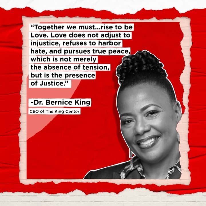 Coca-Colaのインスタグラム：「Dr. Bernice King, CEO of @thekingcenter shares how love and justice go hand in hand.」