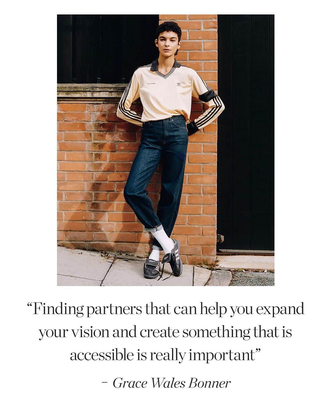 PORTER magazineさんのインスタグラム写真 - (PORTER magazineInstagram)「Weaving threads of connectivity across community, time and culture, Grace Wales Bonner (@walesbonner)  is quietly changing the face and future of fashion. At the link in bio discover how she's reinvigorating the industry with her meaningful and considered craft and her exclusive new collaboration with sportswear giant @adidas」11月24日 2時59分 - portermagazine