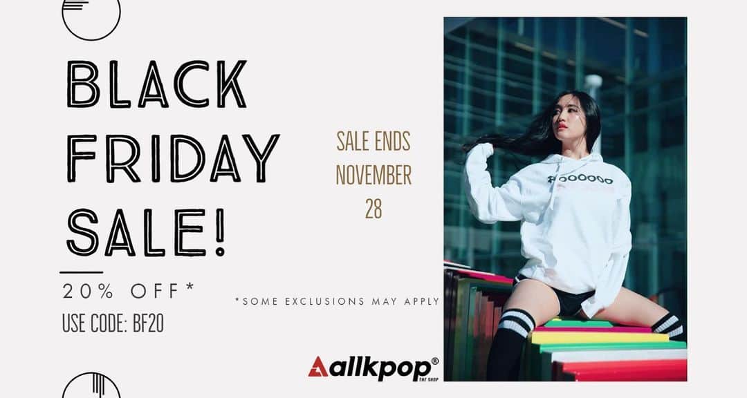 allkpopTHESHOPさんのインスタグラム写真 - (allkpopTHESHOPInstagram)「BLACK FRIDAY SALE! 20% OFF EVERYTHING!  Code: BF20  https://shop.allkpop.com/discount/BF20」11月24日 4時12分 - allkpoptheshop