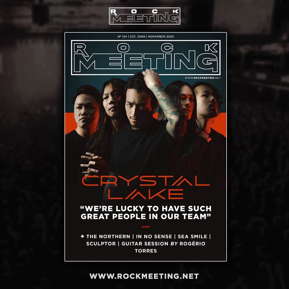Crystal Lakeのインスタグラム：「Thank you to @rockmeeting for having us on the cover. Head to their website to read the interview!」