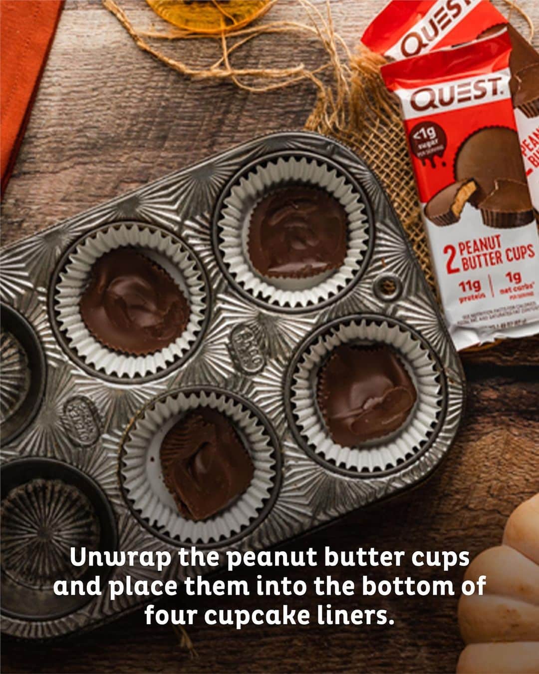 questnutritionさんのインスタグラム写真 - (questnutritionInstagram)「Try these Pecan Pie Peanut Butter Cups using our PB Cups! 👌😋😍 👉SWIPE THROUGH📲 • Ingredients: 👉 2 Quest Peanut Butter Cups 👉 4 tbsp almond milk 👉 3 tbsp zero calorie sweetener (Truvia) 👉 1 tsp coconut oil 👉 ½ tsp arrowroot flour or tapioca flour/starch 👉 Pinch sea salt 👉 ½ tsp vanilla extract 👉 1/2 cup chopped pecans 👉 4 dollops whipped cream, sugar free • Enjoy!!! 👌 • #OnaQuest #QuestNutrition」11月24日 4時58分 - questnutrition