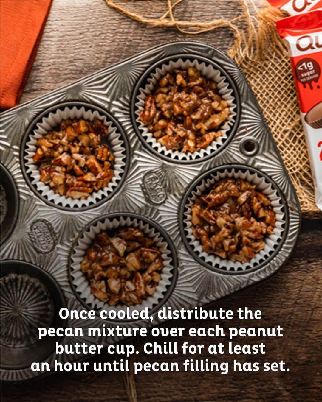 questnutritionさんのインスタグラム写真 - (questnutritionInstagram)「Try these Pecan Pie Peanut Butter Cups using our PB Cups! 👌😋😍 👉SWIPE THROUGH📲 • Ingredients: 👉 2 Quest Peanut Butter Cups 👉 4 tbsp almond milk 👉 3 tbsp zero calorie sweetener (Truvia) 👉 1 tsp coconut oil 👉 ½ tsp arrowroot flour or tapioca flour/starch 👉 Pinch sea salt 👉 ½ tsp vanilla extract 👉 1/2 cup chopped pecans 👉 4 dollops whipped cream, sugar free • Enjoy!!! 👌 • #OnaQuest #QuestNutrition」11月24日 4時58分 - questnutrition
