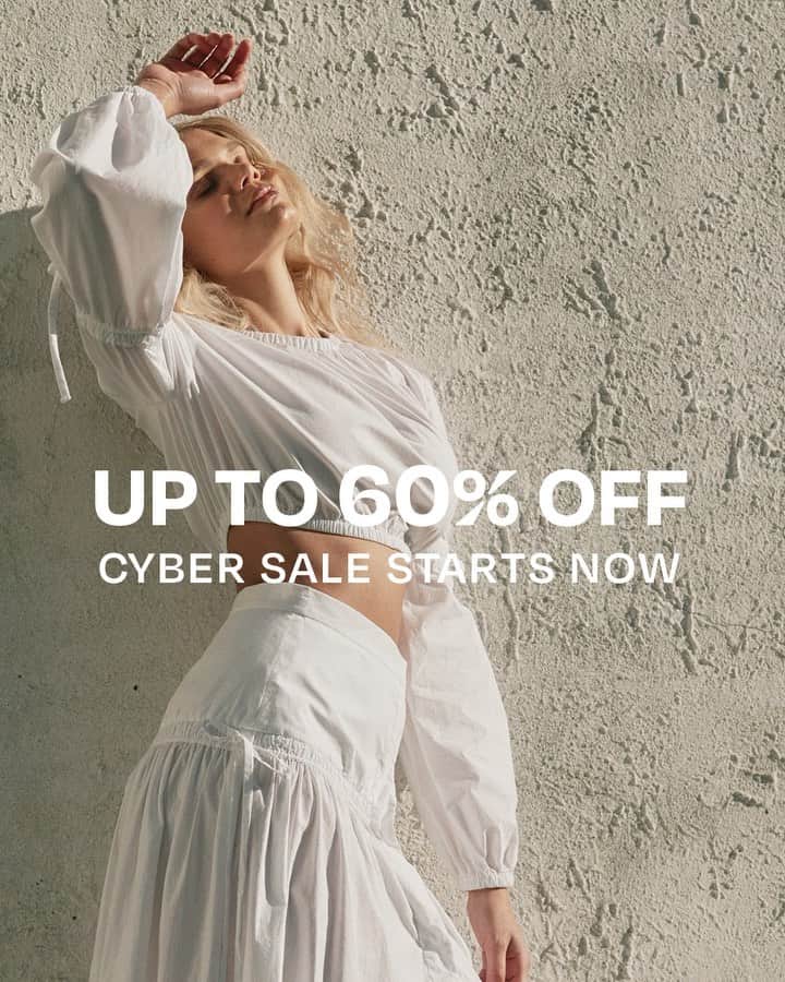 のインスタグラム：「IT'S ON - CYBER SALE STARTS NOW! Shop up to 60% off our Cyber Edit (link in bio). Prices as marked. Available online only. Get to it! #becandbridge #sale」
