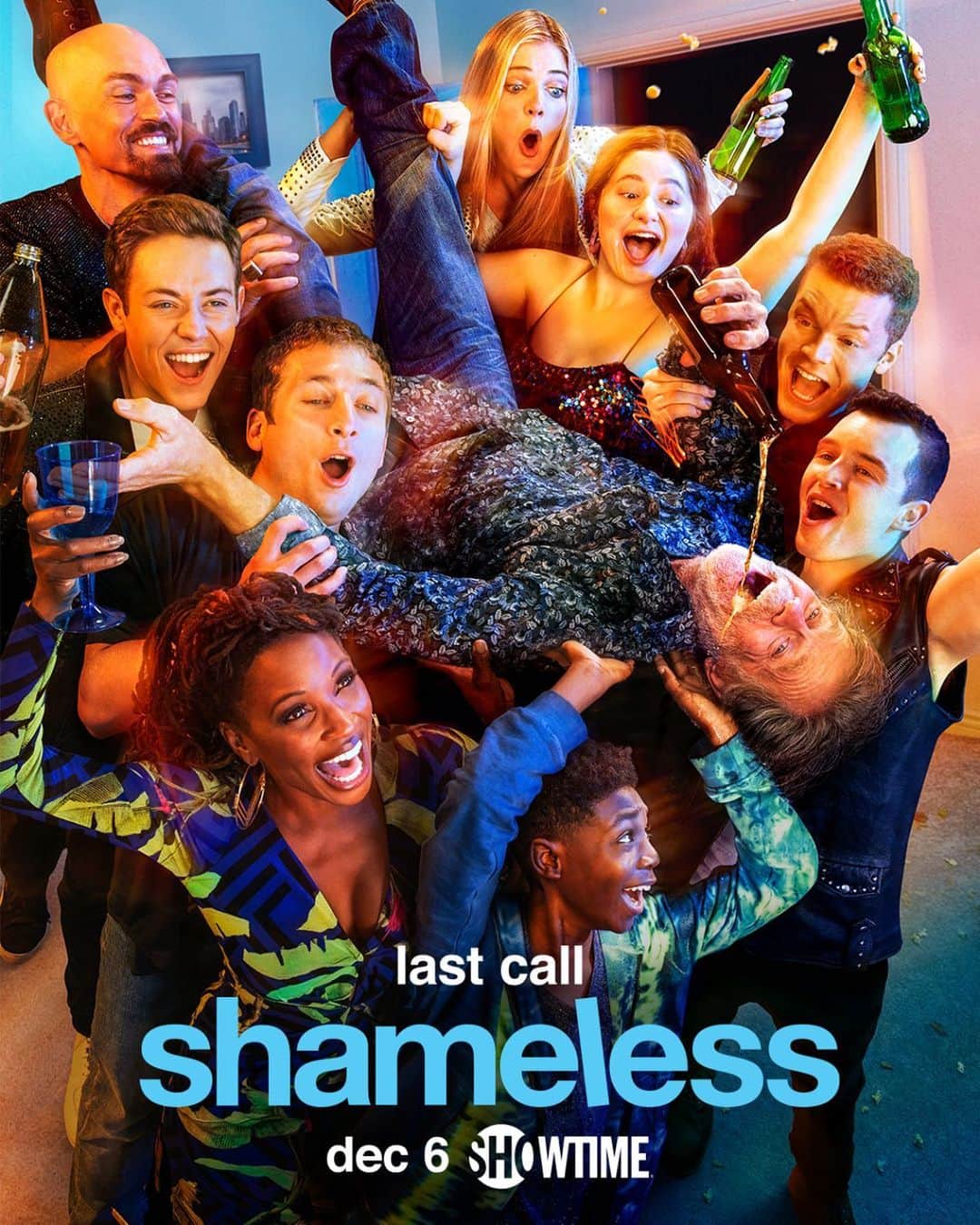 シャノーラ・ハンプトンのインスタグラム：「LAST CALL!! I cannot believe I am posting our 11th and final poster! Cheers everyone!! DECEMBER 6th! @shameless only on @showtime」