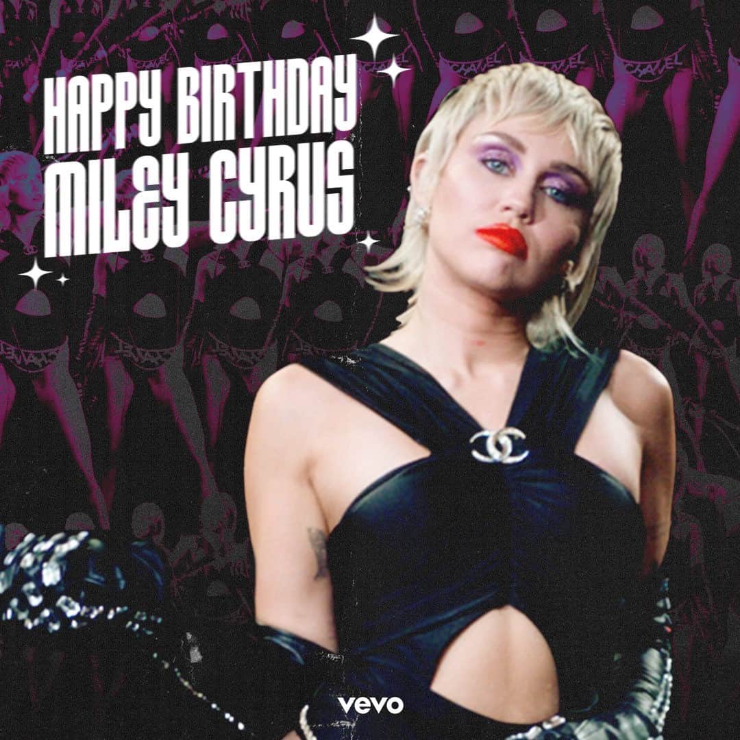 Vevoさんのインスタグラム写真 - (VevoInstagram)「An icon turns 1 year older today ❤️ Happy 28th, @mileycyrus 🥳 Watch all her videos in her honor! ⠀⠀⠀⠀⠀⠀⠀⠀⠀ ▶️[Link in bio] #MileyCyrus」11月24日 6時30分 - vevo