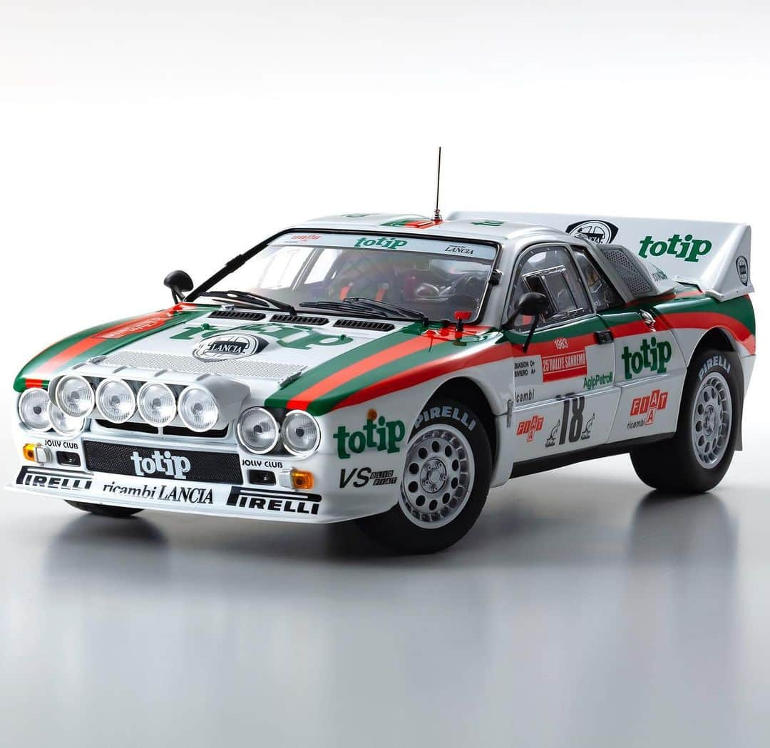 kyosho_official_minicar toysさんのインスタグラム写真 - (kyosho_official_minicar toysInstagram)「. 1/18scale Lancia Rally 037 1983 Sanremo # 18 (clear coat finish) [No.KS08306B]  #kyosho #lancia #delta #lanciadelta #lanciarally #lanciaracing #retromobile #classiccar #carsofinstagram #martiniracing #wrc #vintagecar #rallycar #italy #ilovelancia #rallylegend #evolution #motorsport #lanciamartini #deltone #deltaintegrale #automotivephotography #ランチア #ラリー  www.kyosho.com」11月24日 18時15分 - kyosho_official_minicar_toys