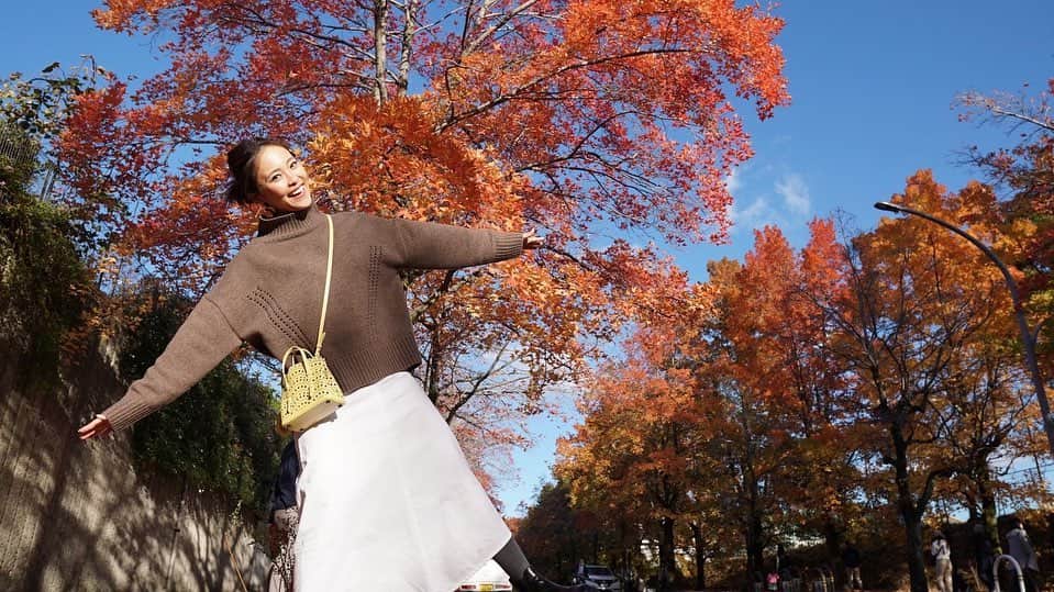 Risako Yamamotoさんのインスタグラム写真 - (Risako YamamotoInstagram)「こんなにも紅葉を満喫した秋は初めて🍁🍁🍁  色んな色を楽しんだ三色彩道💛❤️🧡  #紅葉 #三色彩道 #北千里」11月24日 9時28分 - risako_yamamoto