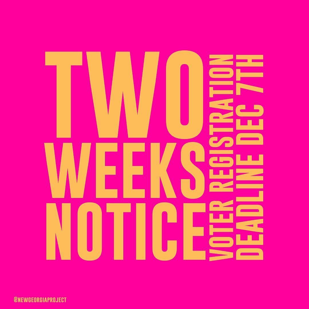 アメリカ・フェレーラさんのインスタグラム写真 - (アメリカ・フェレーラInstagram)「This is your two week notice, Georgia!  That’s right: only 2 weeks left to register to vote in the all-important January runoff races… and if you turn 18 by January 5, then register now to vote in your first election because we need you and your voice!  Let’s get back to the polls in record numbers to let the government know that we’ll be pulling up from NOW ON! Register to vote (it takes only 2 minutes!) at the link in my bio. #gasenate #vote #georgiavoters #letsgo   via @newgeorgiaproject」11月24日 10時52分 - americaferrera