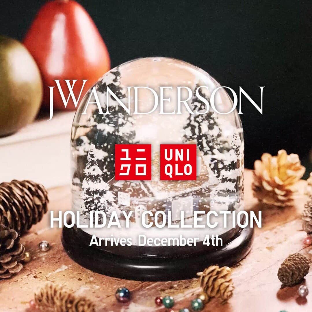 のインスタグラム：「British fashion designer Jonathan Anderson offers his first-ever Holiday accessory collection, woven with warming HEATTECH technology.  @jonathan.anderson @jw_anderson #jwanderson #uniqlojwanderson #UNIQLO #LifeWear」