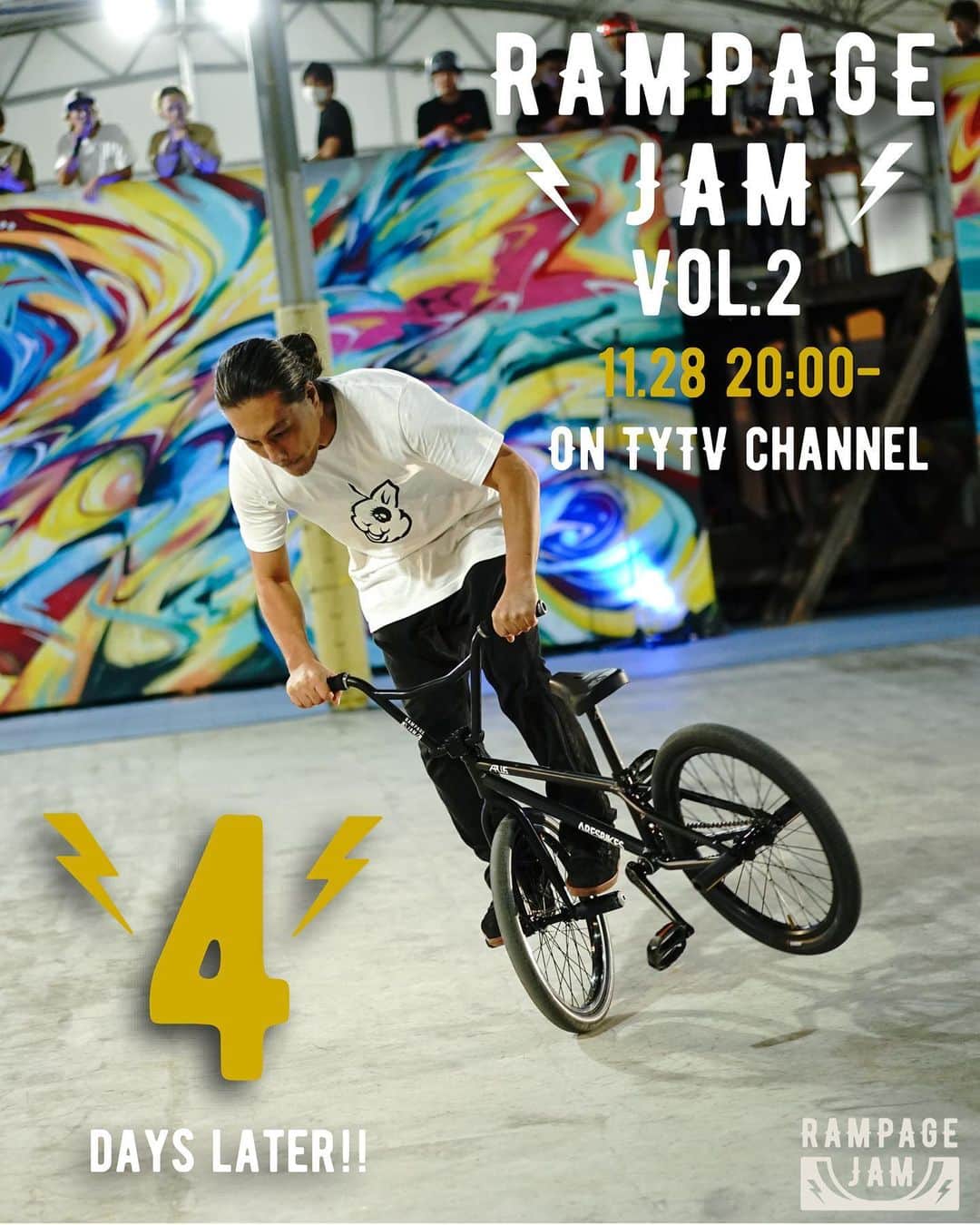 安床武士のインスタグラム：「4 days later!! Live-streaming show “RAMPAGE JAM” Vol.2 in 28th Nov at 20:00-(🇯🇵time) On my YouTube channel(TYTV)!! (Link in bio) 残り4日！明日から神戸入りして自分の調子も含めて準備します。 皆さんカレンダーに予定を入れておいて下さい🙌 #rampagejam #ランページジャム #ランジャム #livestreaming #youtube #ライブ配信 #rollerblading #inlineskate #skateboarding #bmxflatland #インラインスケート #ローラーブレード #スケートボード」