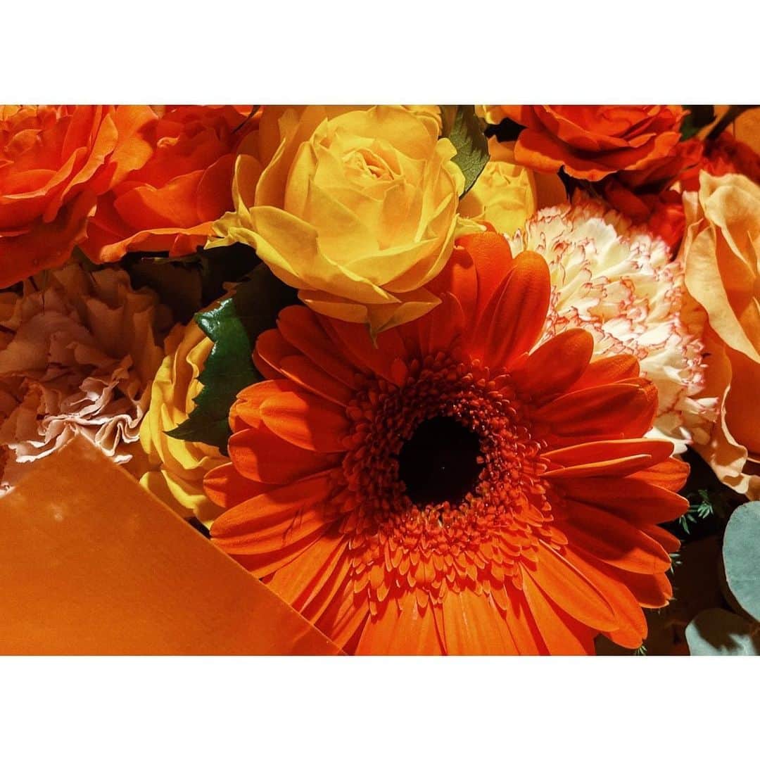 須賀健太さんのインスタグラム写真 - (須賀健太Instagram)「先日、ひとつの作品がクランクアップしました。 少ない日数でしたが、再共演の方々が多くてアットホームな現場でした。 またご一緒できるよう… アップの時貰う花束、オレンジの花率が高くて嬉しい😳」11月24日 13時44分 - sugakenta1019