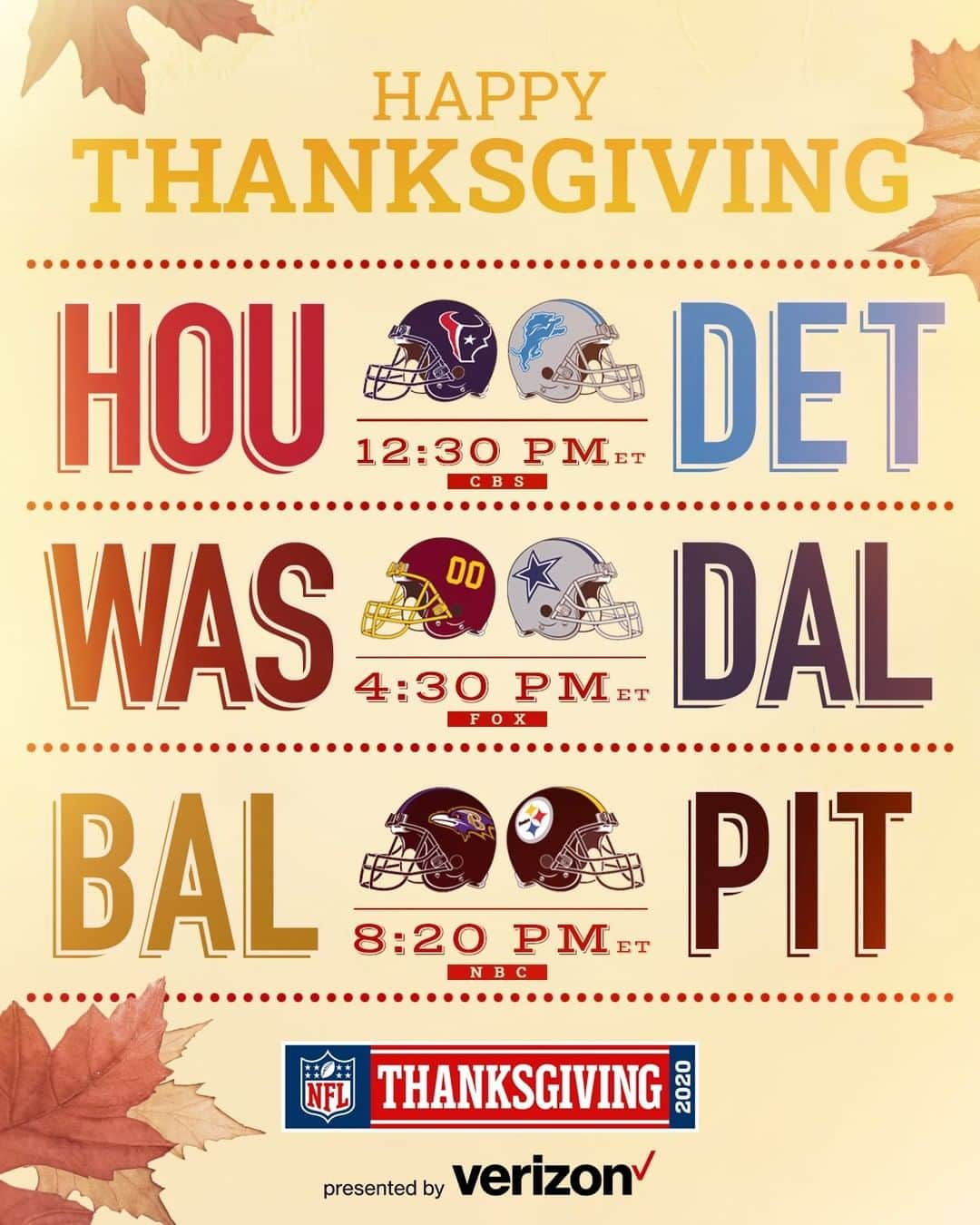 NFLさんのインスタグラム写真 - (NFLInstagram)「UP NEXT: A Thanksgiving Day full of football! 🦃🏈」11月24日 14時00分 - nfl