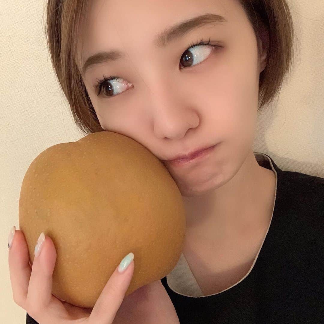 中田花奈さんのインスタグラム写真 - (中田花奈Instagram)「おっきいの届いた。   #ふるさと納税   #梨   #鳥取県」11月24日 14時17分 - nakadakana_official