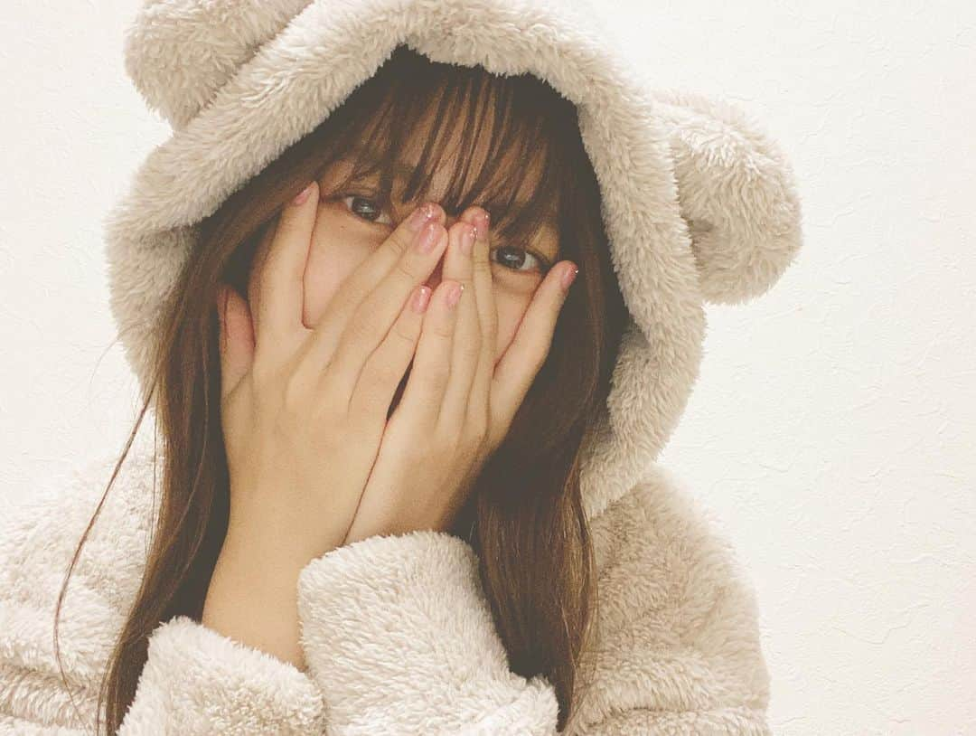 春本ゆきさんのインスタグラム写真 - (春本ゆきInstagram)「くまパジャマ🐻  インスタの人こんな感じでしてたから真似してみた😌  #guパジャマ #ルームウェア」11月24日 15時45分 - haru.yuki.team8_tokushima