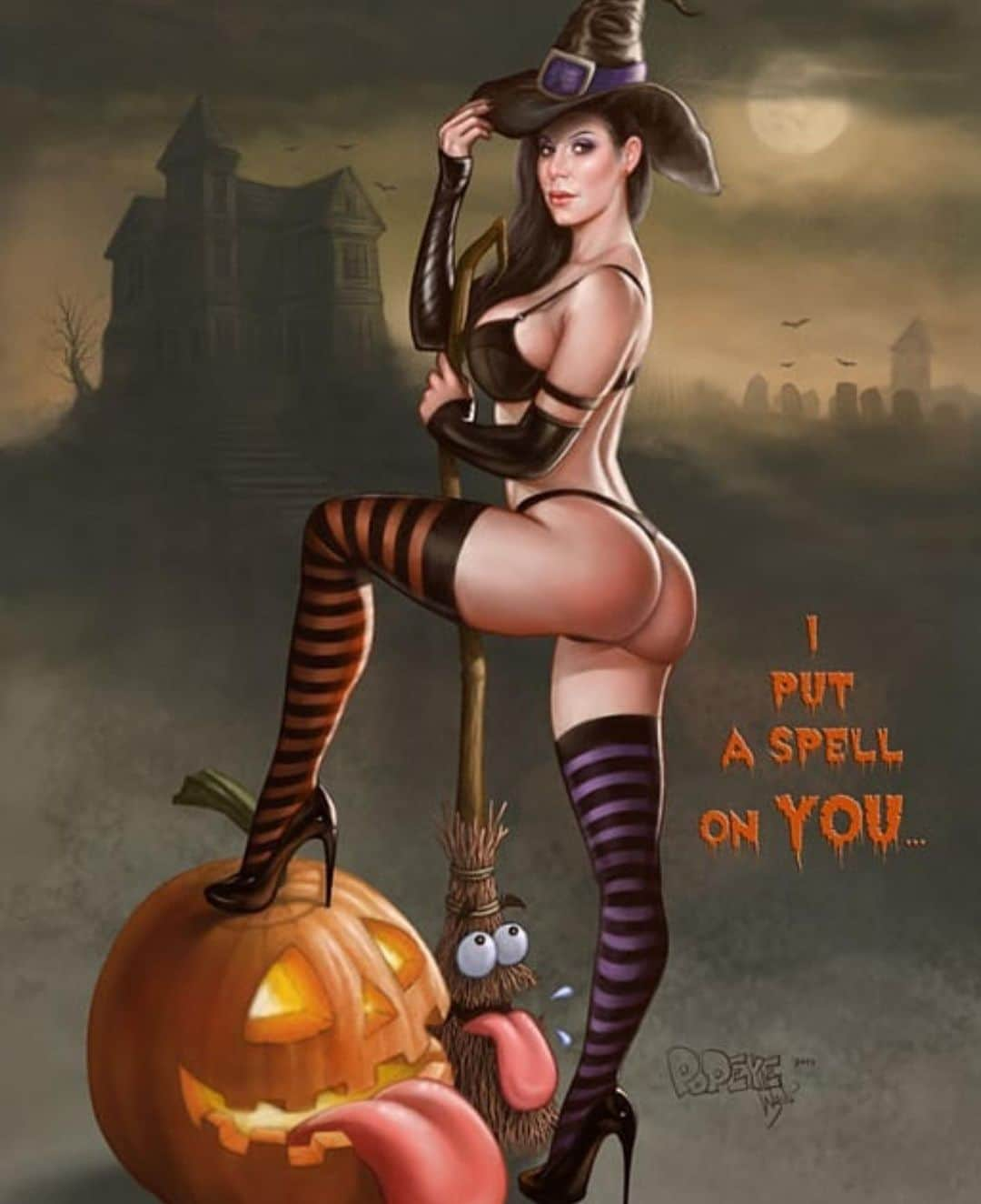 Kendra Lustさんのインスタグラム写真 - (Kendra LustInstagram)「#happyhalloween 🎃👻#iputaspellonyou to do whatever i say 😈 #trickortreat」11月1日 0時19分 - kendralust