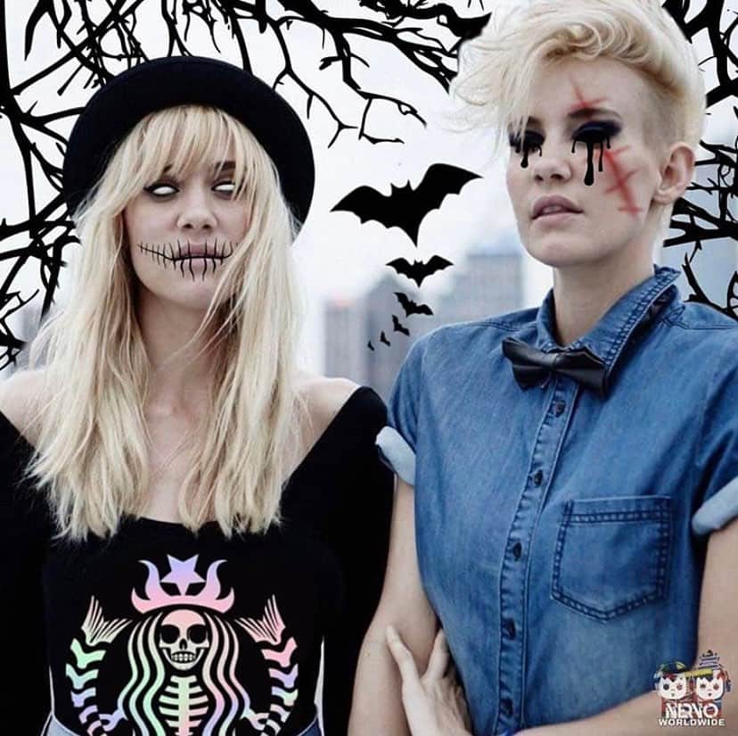 NERVOさんのインスタグラム写真 - (NERVOInstagram)「BOO to you from our crew.. & witching y’all a safe and happy halloween!! 👻💀🎃🧙🧙‍♀️What are some of your 2020 alternative celebrations?? #happyhalloween」11月1日 1時46分 - nervomusic