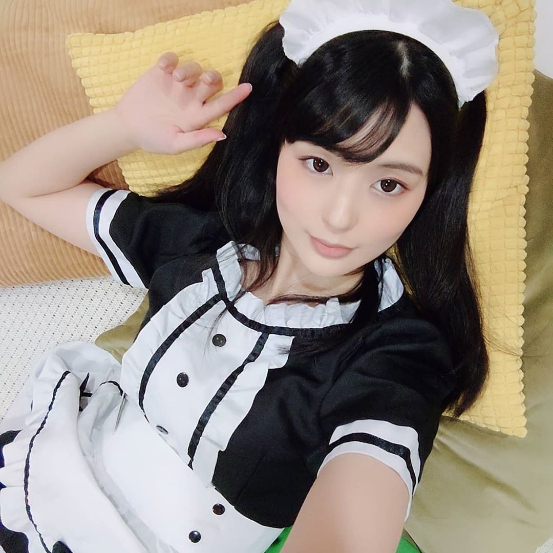 藤波さとりのインスタグラム：「ハッピーハロウィン～❤️メイドだよ～」