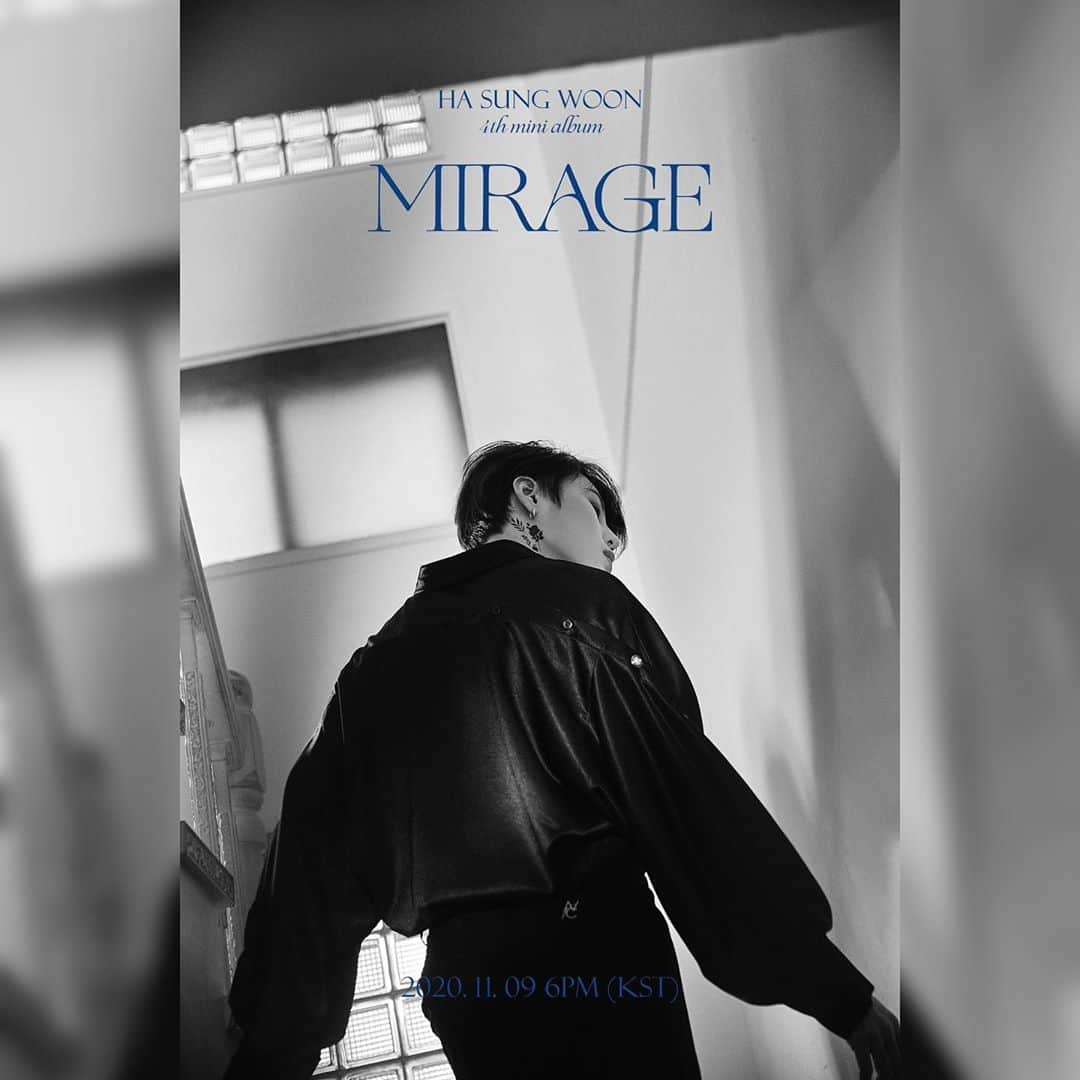 ハ・ソンウンのインスタグラム：「[☁] ⠀ HA SUNG WOON 4th MINI ALBUM ⠀ 'MIRAGE' CONCEPT PHOTO ② ⠀ 2020.11.09  6PM (KST) RELEASE ⠀ #하성운  #HASUNGWOON #MIRAGE #COMEBACK」