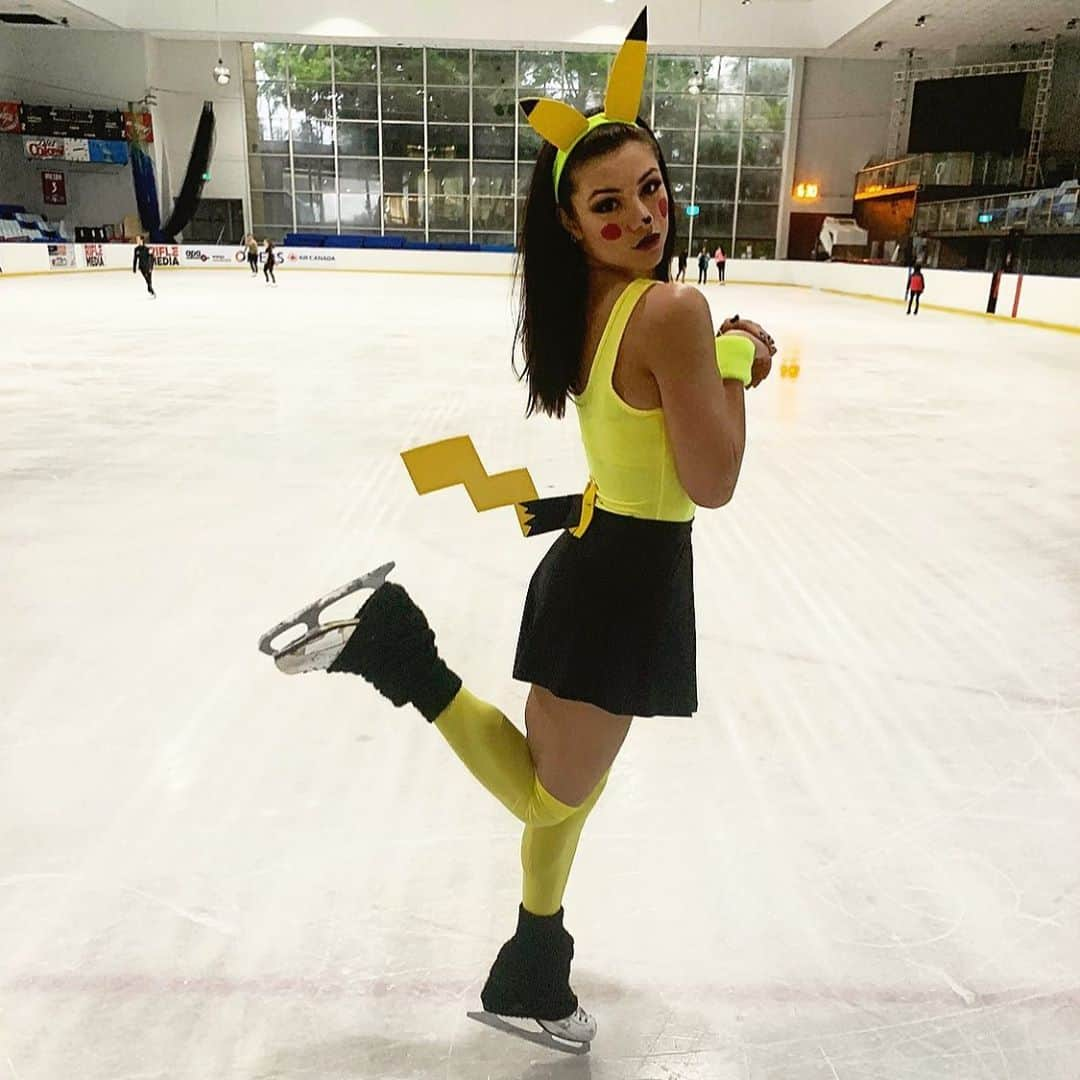 シャンテル・ケリーさんのインスタグラム写真 - (シャンテル・ケリーInstagram)「Pika Pika ⬅️ Happy Halloween from Macquarie! #happyhalloween #pikachu #figureskating」10月31日 18時58分 - chantelle_kerry