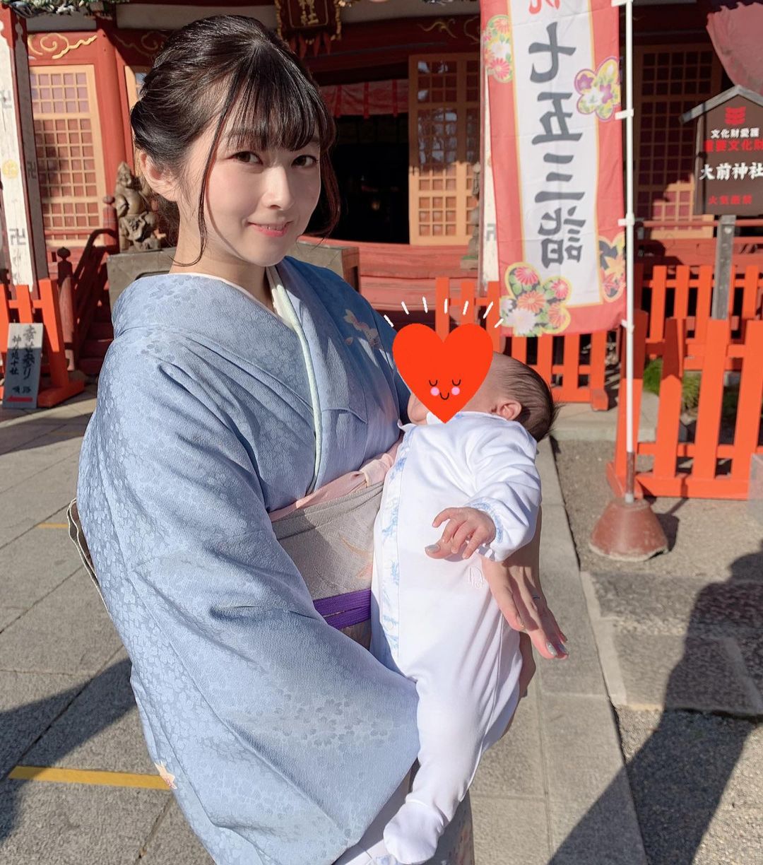 のインスタグラム：「. . お宮参り⛩ . . #大安吉日 #七五三だらけ #お宮参り」