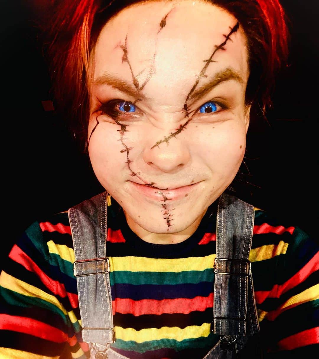 Tatsuya Amanoのインスタグラム：「Happy Halloween🎃﻿ ﻿ I just dropped a new drum video on my Youtube!﻿ ﻿ チャッキーの本気メタルどうぞお楽しみください🥁🔥﻿ ﻿ ﻿ link is in my bio↑↑﻿ ﻿ Video by @youngmyungsong  ﻿ #crossfaith #drum #playthrough #sjcdrums #meinlcymbals #evansdrumhead #promarkdrumsticks #youtube #halloween #chucky」