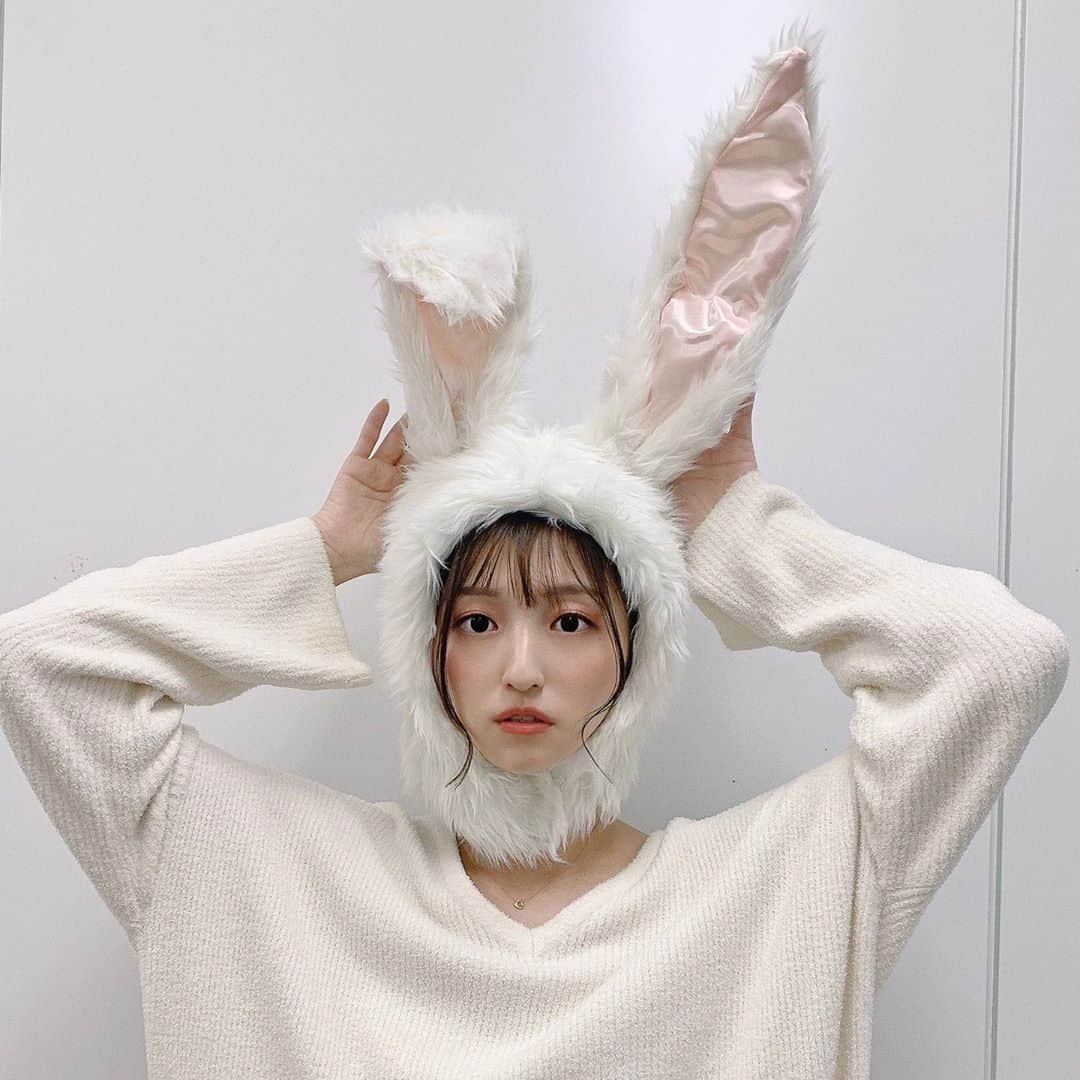 のインスタグラム：「﻿ ﻿ ﻿ ﻿ ﻿ ﻿ Happy Halloween🎃﻿ ﻿ ﻿ この前の番組でのうさぎの被り物🐰﻿ がっつり仮装をしたことないのでしてみたいな〜﻿ ﻿ ﻿ ﻿ ﻿ ﻿ ﻿ ﻿ #ハッピーハロウィン#ハロウィン#うさぎ#仮装#石井陽菜」