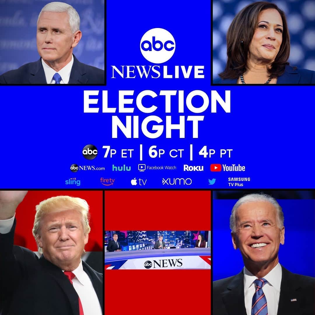 ABC Newsさんのインスタグラム写真 - (ABC NewsInstagram)「The countdown is on.⁠ ⁠ With just 3 days until #ElectionDay, @ABCNews is tracking it all - with the latest news and analysis on the 2020 presidential election. SEE LINK IN BIO FOR THE LATEST ON THE #ELECTION.」10月31日 20時01分 - abcnews