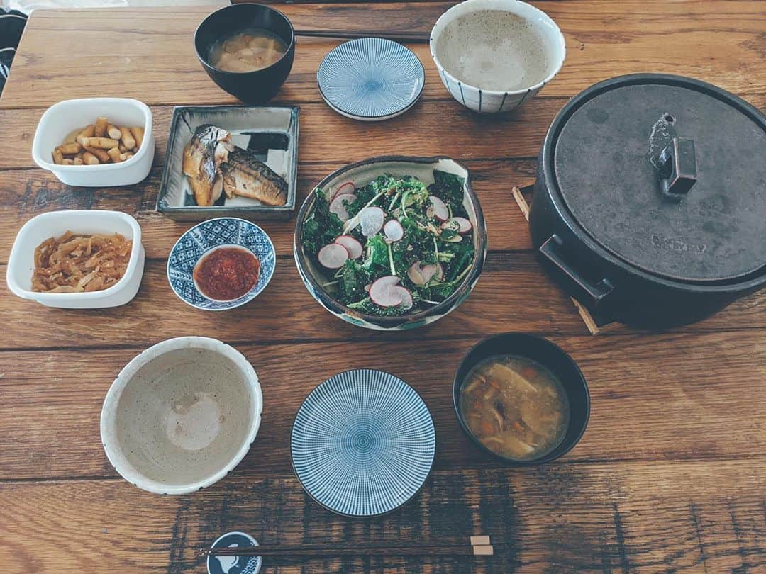 藤田敦子のインスタグラム：「ㅤ 【#blendakitchen 】 Lunch ㅤ 自宅にあるオイシックスキットや パルシステムの冷凍ものがとっても便利😍 あ、便利ていうか、もはや ないとやってけへんかも🥺」