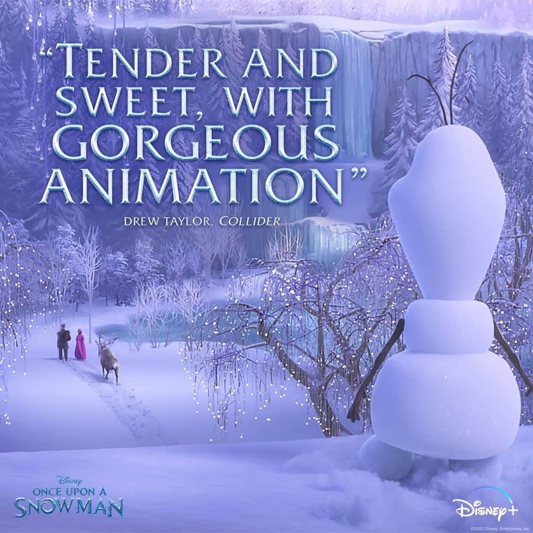 Walt Disney Studiosさんのインスタグラム写真 - (Walt Disney StudiosInstagram)「Once Upon a Snowman is “tender and sweet, with gorgeous animation.” The Original Short is now streaming on #DisneyPlus.」11月1日 2時00分 - disneystudios