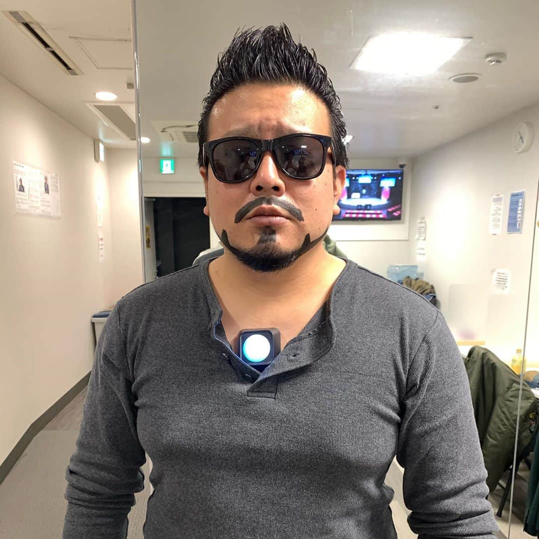 里龍之介のインスタグラム：「ハロウィン®️  #オフの日のトニー・スターク」
