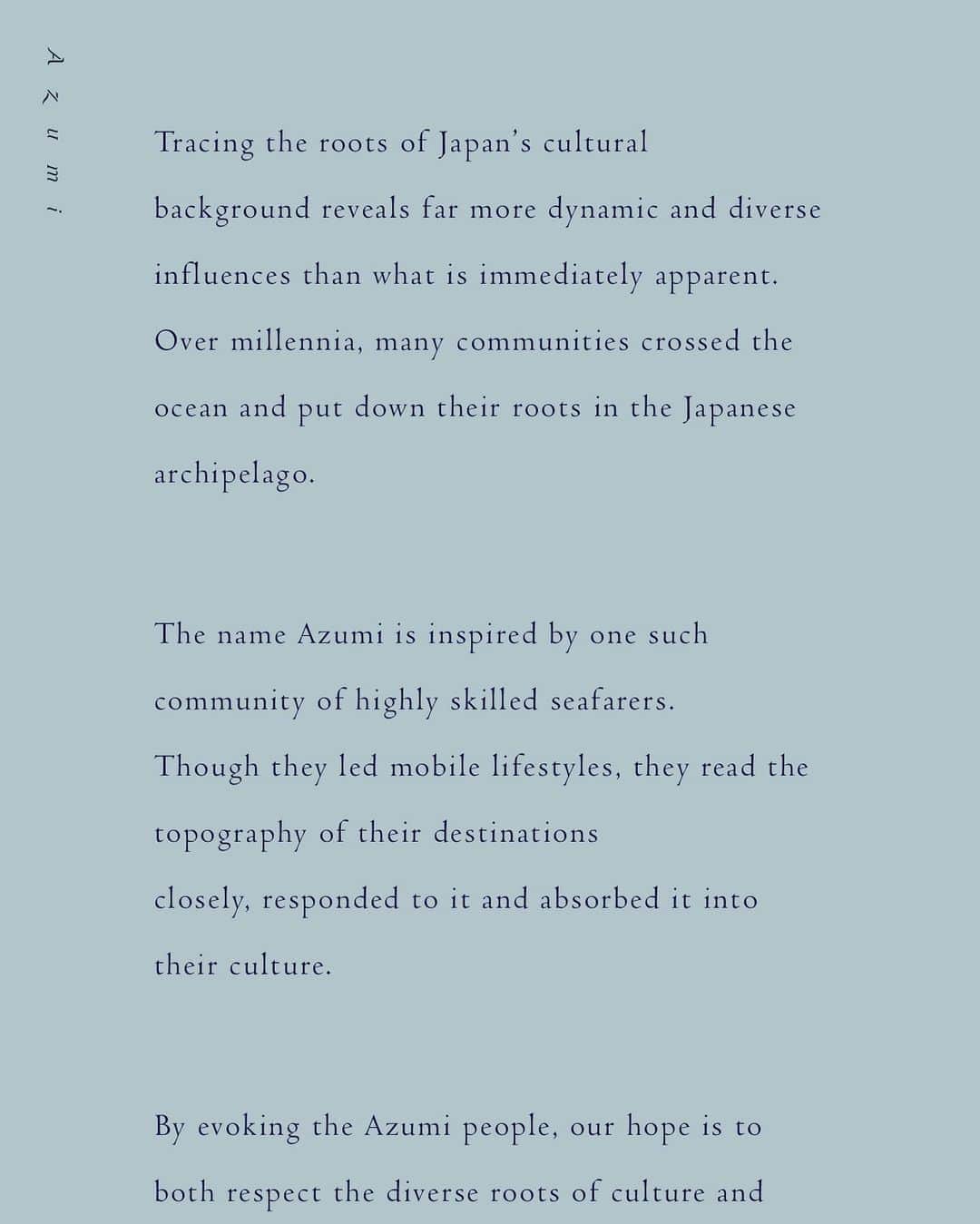 川上俊のインスタグラム：「New project:  Azumi @azumi.______  www.azumi.co - coming spring 2021. -  Adrian Zecha, Founder of Aman, alongside Japanese hospitality group Naru Developments, announce the launch of their new brand Azumi. The brand will offer a fresh take on the Japanese ryokan by combining the wholehearted, personal hospitality that characterizes a traditional stay with the best elements of the global hotel experience. The first Azumi property is scheduled to open in the Setouchi Region of Japan in Spring 2021.  -」