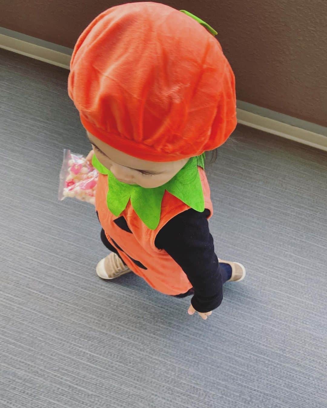 Keikooooooさんのインスタグラム写真 - (KeikooooooInstagram)「happy Halloween🎃 お仕事始まって、パパが送迎担当に。 お義母さんにも沢山協力してもらって、 本当に感謝しかない😭🌿💫 . 昨日は園でハロウィンパーティー👻 かぼちゃの格好させたけど、女の子はだいたいみんなドレス着てた😆💕 来年はドレスを着せてあげたいな✨ . “little pumpkin♡”って先生に言ってもらったよ🌿 . #happyhalloween #ハッピーハロウィン #littlepumpkin #1y6m #女の子ママ」10月31日 21時56分 - keity1011