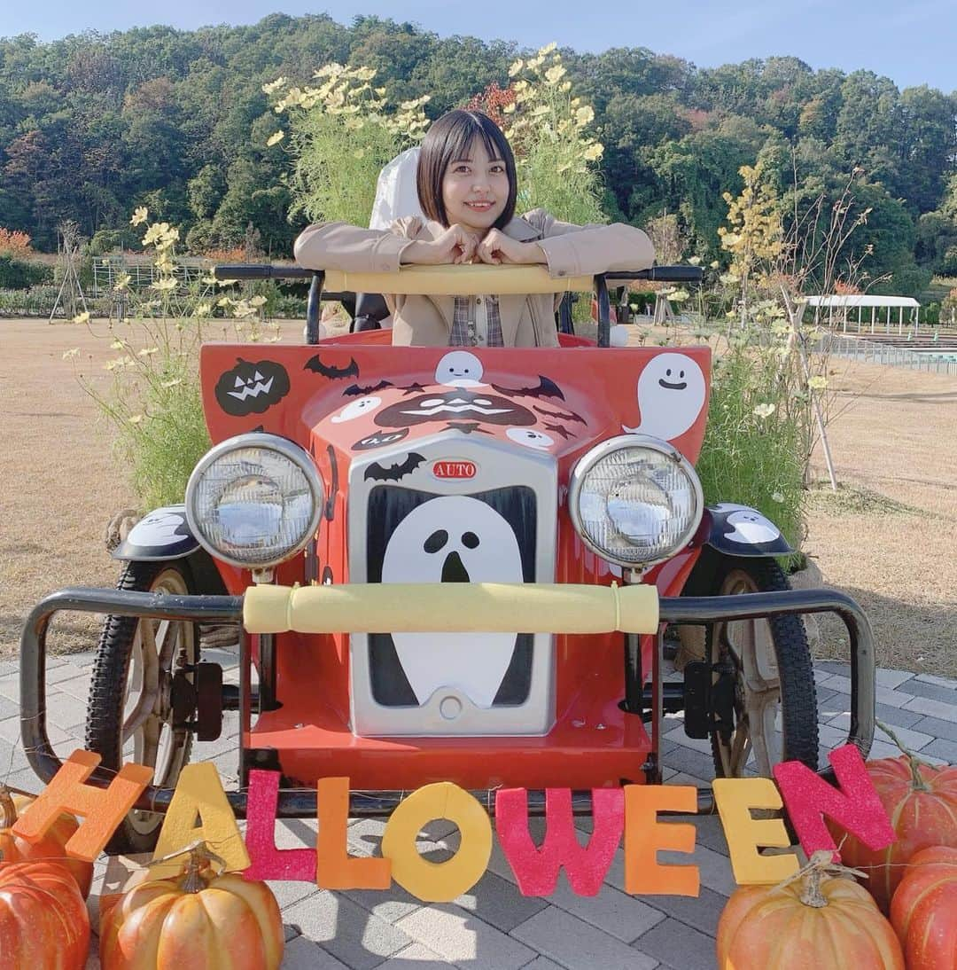 河合くるみのインスタグラム：「・ ・ 新潟にいます🌾🌾🌾 ・ ・ #新潟 #長岡 #ハロウィン #halloween #cosmos #コスモス #新潟映えスポット #followme」