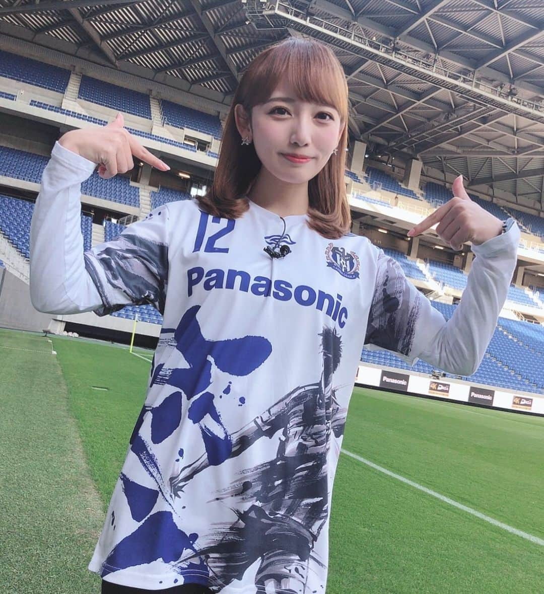 東馬場ななのインスタグラム：「⚽️ 10試合負けなし🤩 来週の大阪ダービーに向けていい流れですね😆🌟 . #ガンバ大阪 #GAMBAOSAKA」