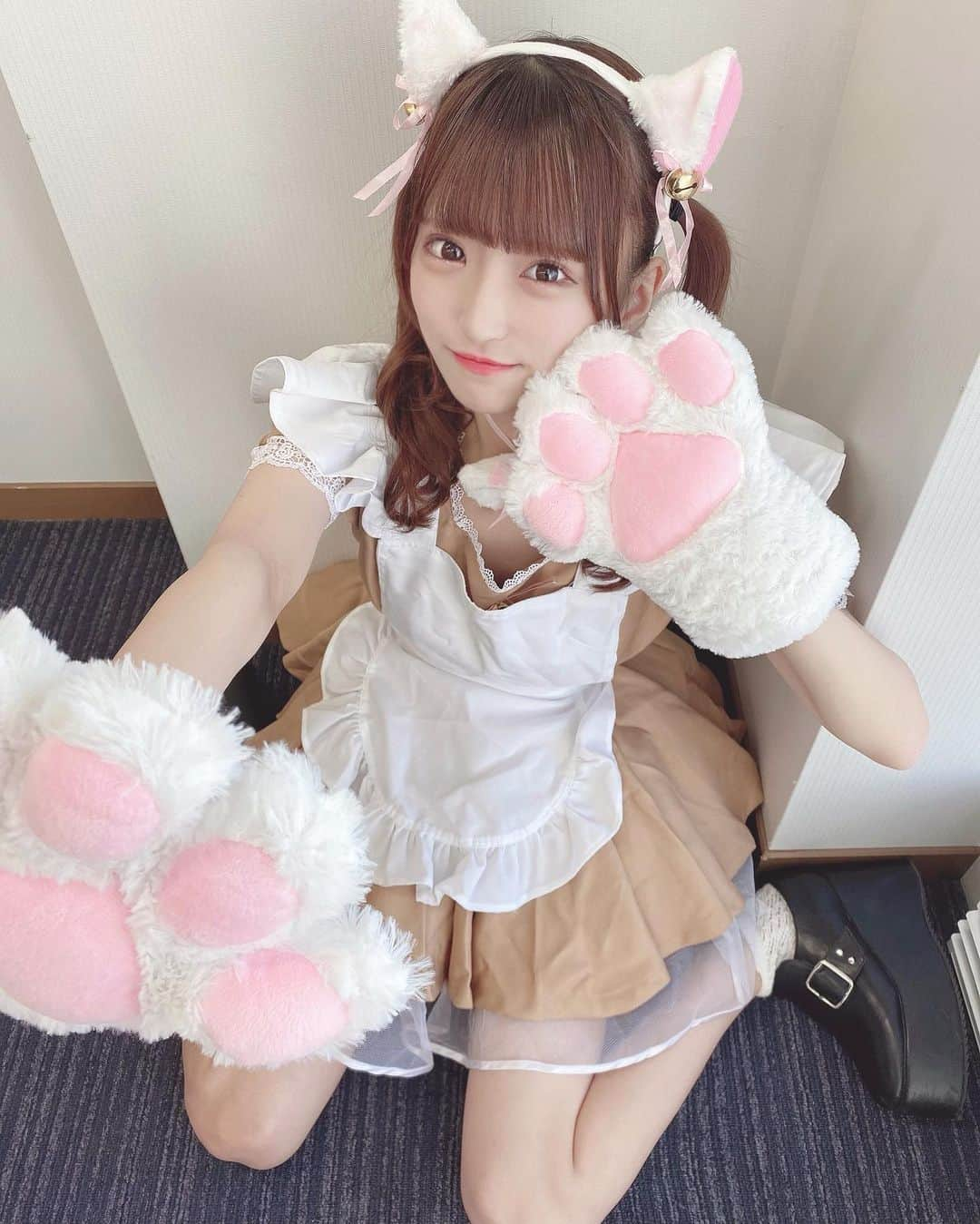 森平莉子さんのインスタグラム写真 - (森平莉子Instagram)「にゃあ^.,.^ฅ♡﻿ ﻿ ﻿ #ハロウィン仮装 #ハロウィンコスプレ #コスプレ女子 #ハロウィンパーティー #メイド服 #猫耳メイド  #cosplay #cosplayphoto #selca #セルカ #自撮り #いいね返し #自撮り女子 #他撮り #アイドル #地下アイドル #メイド #自発ください #量産型 #女子大生 #japanesegirl #maid #fff #followme #followmefollow #lfl #팔로우 #팔로우」10月31日 22時32分 - licojasmine2000