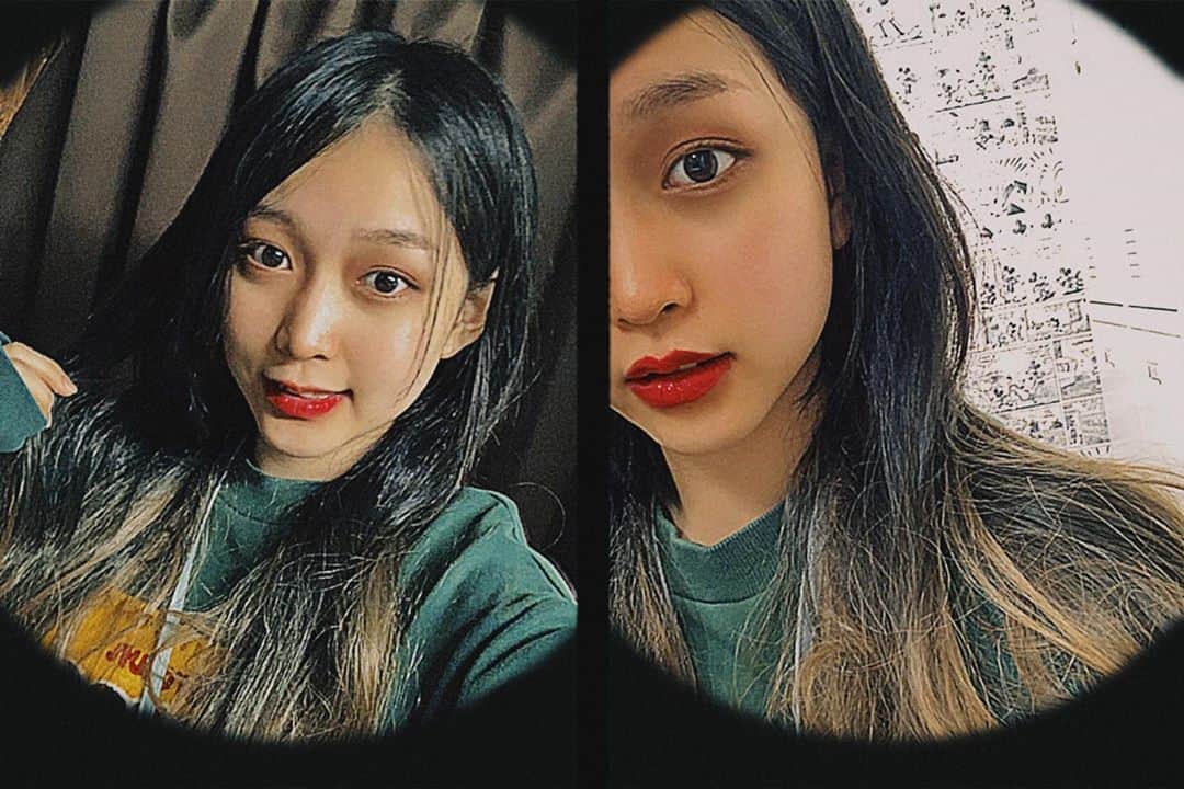 小林穂乃香のインスタグラム：「💁✂オープンハーフウィッグ オンブレ斜線 シンメトリー ボディパーマ ロングウェーブ(シュプリーム原糸)  #ピンクエイジ #pinkage  #ピンクエイジハロウィン #アイコンタクトハロウィン」