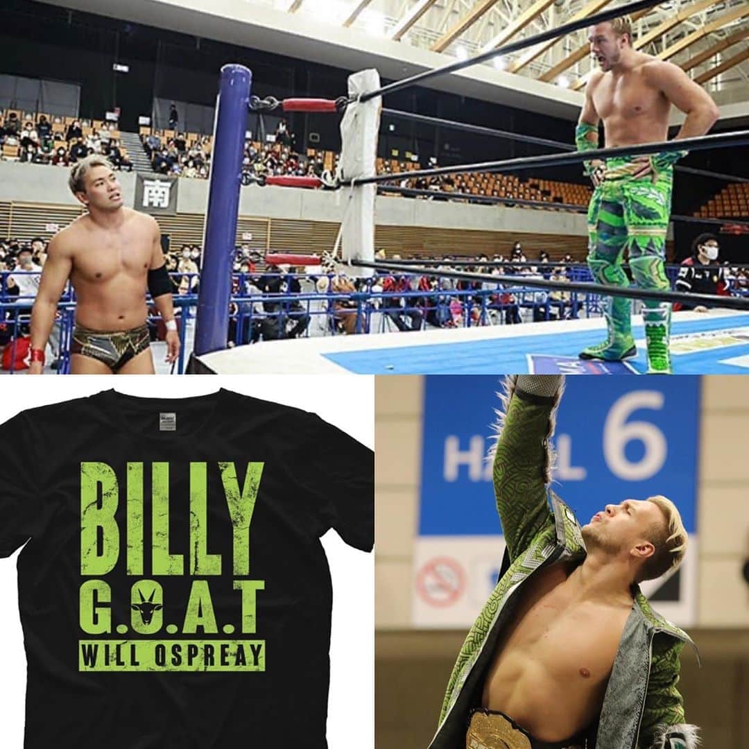 ウィル・オスプレイさんのインスタグラム写真 - (ウィル・オスプレイInstagram)「I’m the Billy GOAT 🐐   🚨🚨Link in the bio 🚨🚨 Pro Wrestling Tees  #NJPW #TheEmpire #WillOspreay #wrestling #fitness #workout #japan」10月31日 23時07分 - willospreay
